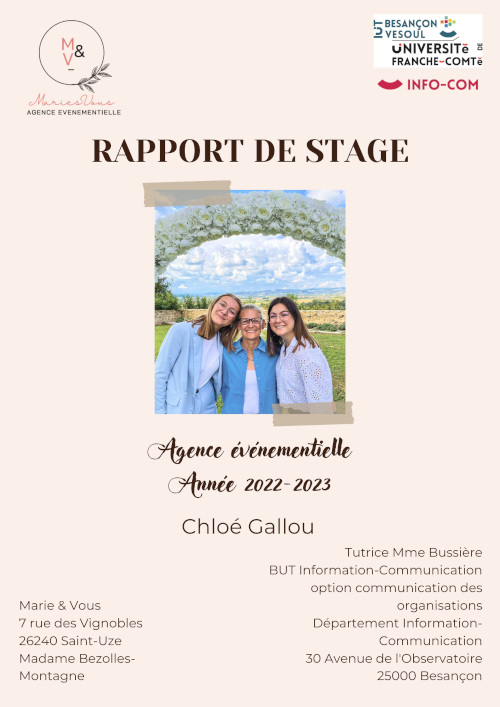Rapport de stage