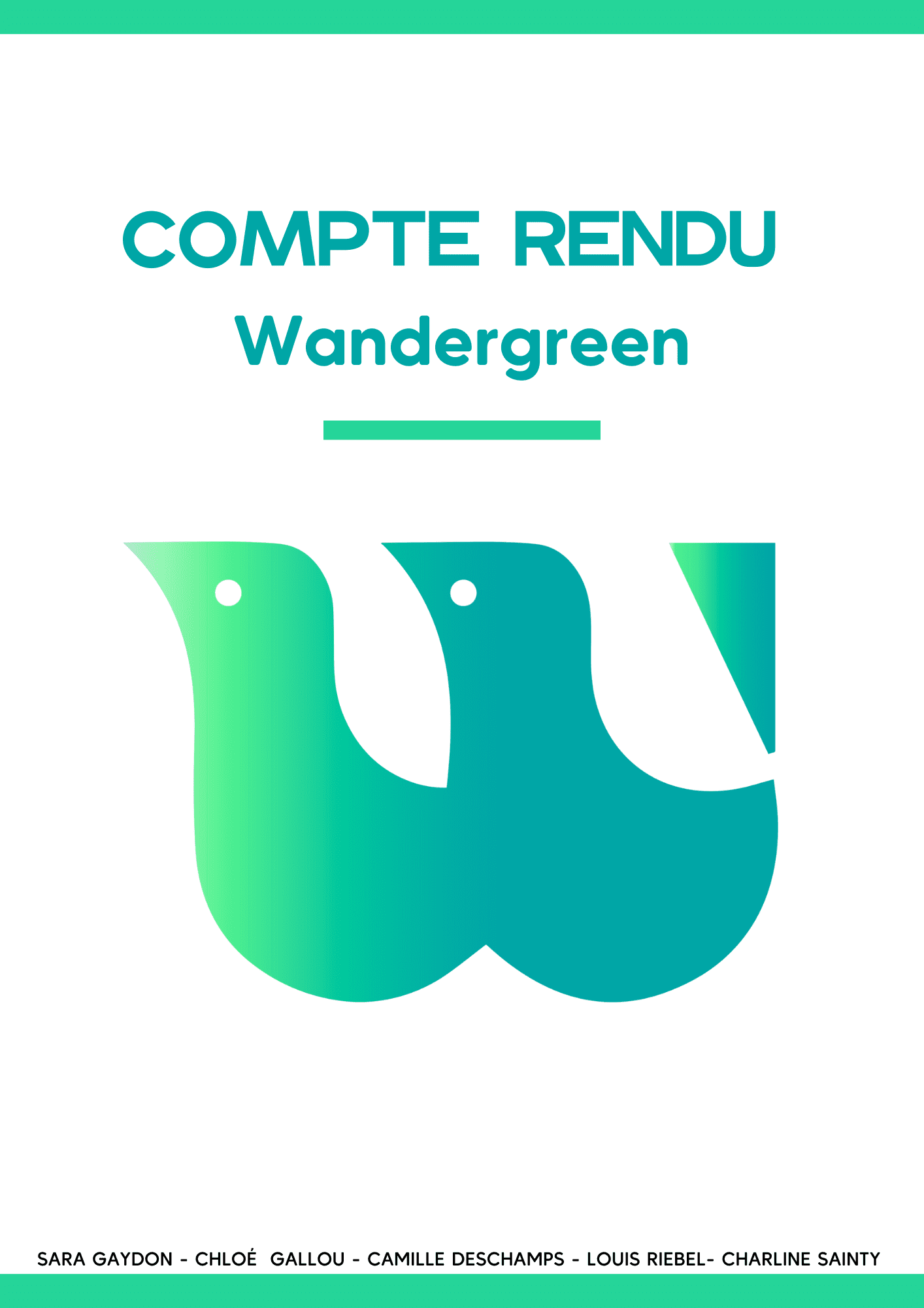 Compte rendu - Wandergreen couv